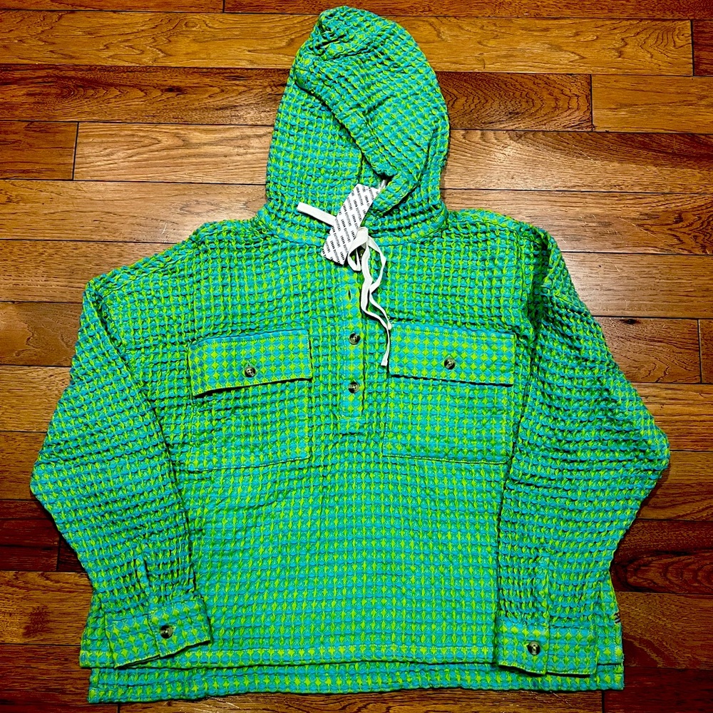 BDG Baja Stanley Waffle Hooded Top
